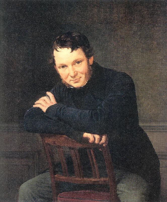 Marstrand, Wilhelm Portrait of the Artist Gottlieb Bindesholl Germany oil painting art